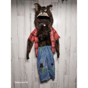 Kids Werewolf Costume with Red and Blue Details